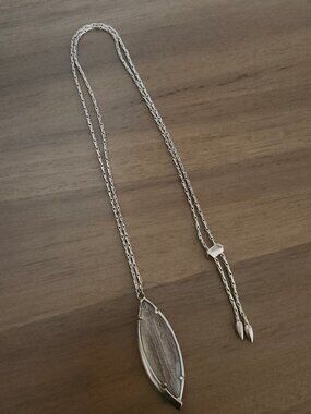 Kendra Scott Dust Glitter Rose Gold Pendant Necklace